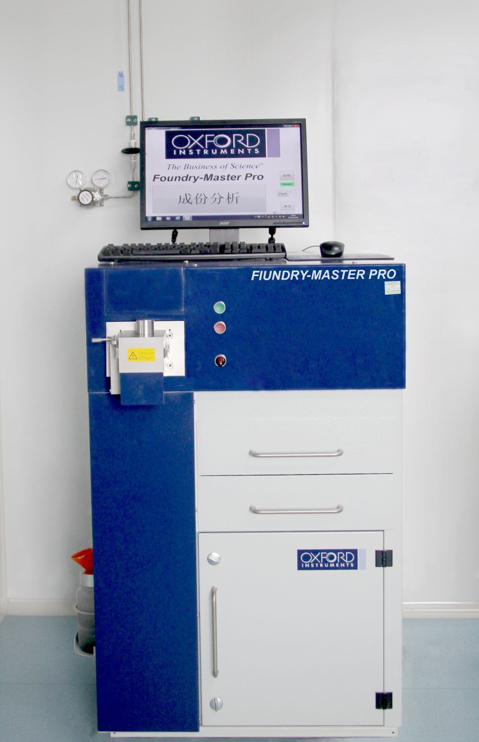 Oxford Instruments Foundry-Master Pro spark optical-emission spectrometer used to verify alloy chemical composition