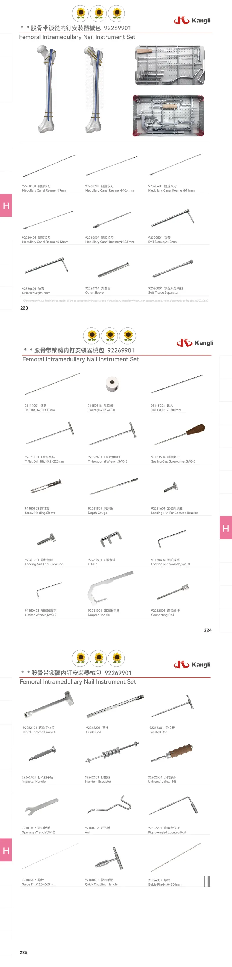 Femoral Nail Instrument Set
