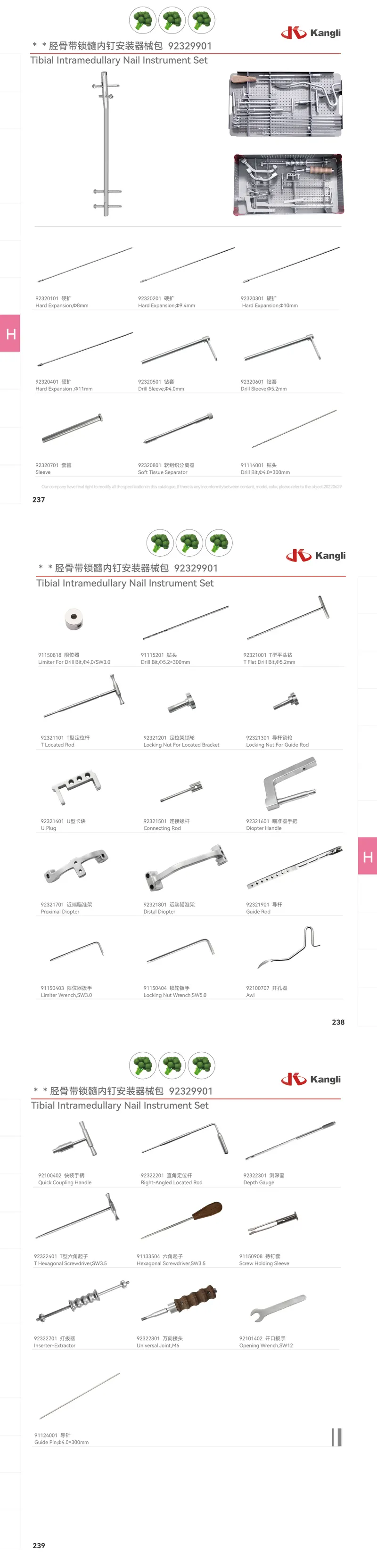 Tibial Nail Instrument Set