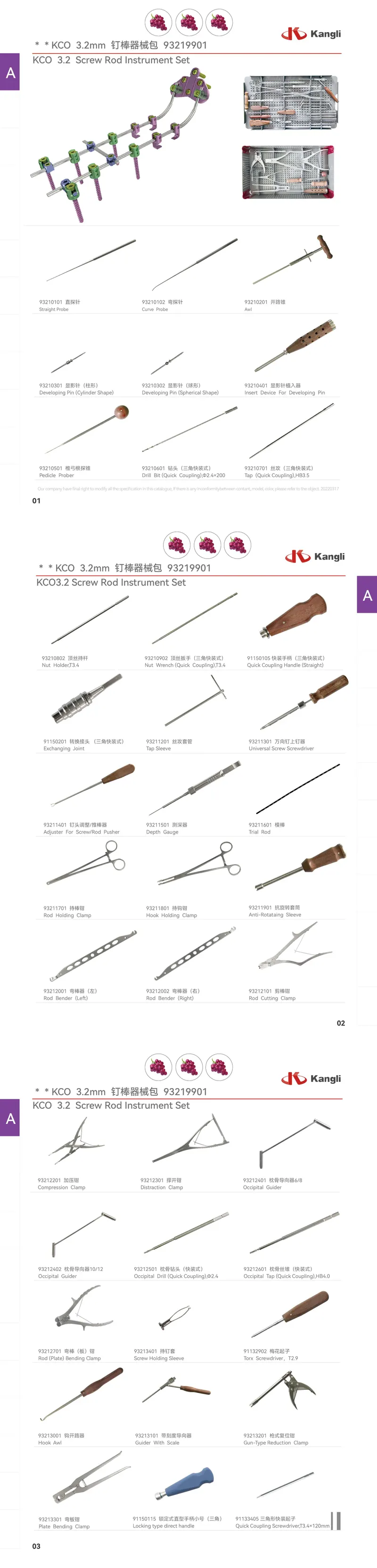 KCO Instrument Set
