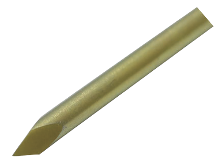 Close view of a Kirschner wire ground to a sharp triangular tip