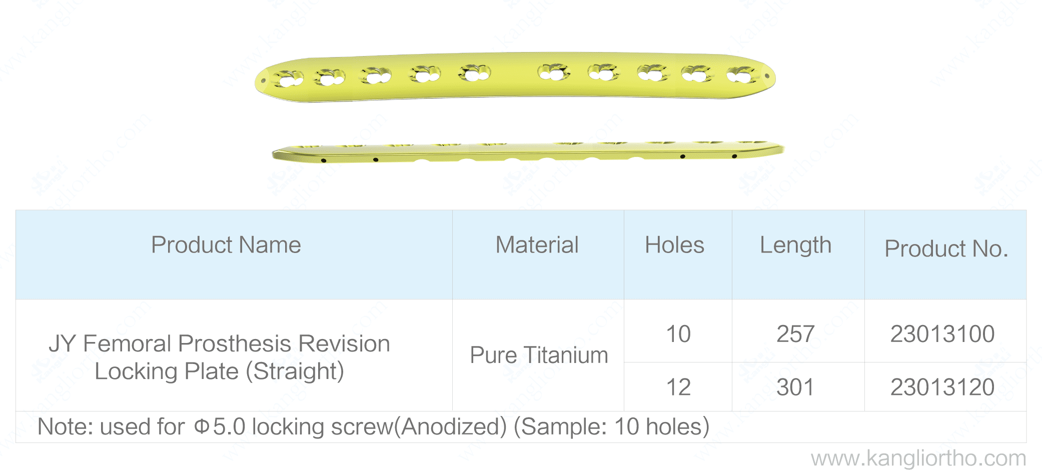 jy-femoral-prosthesis-revision-locking-plate-straight-specifications