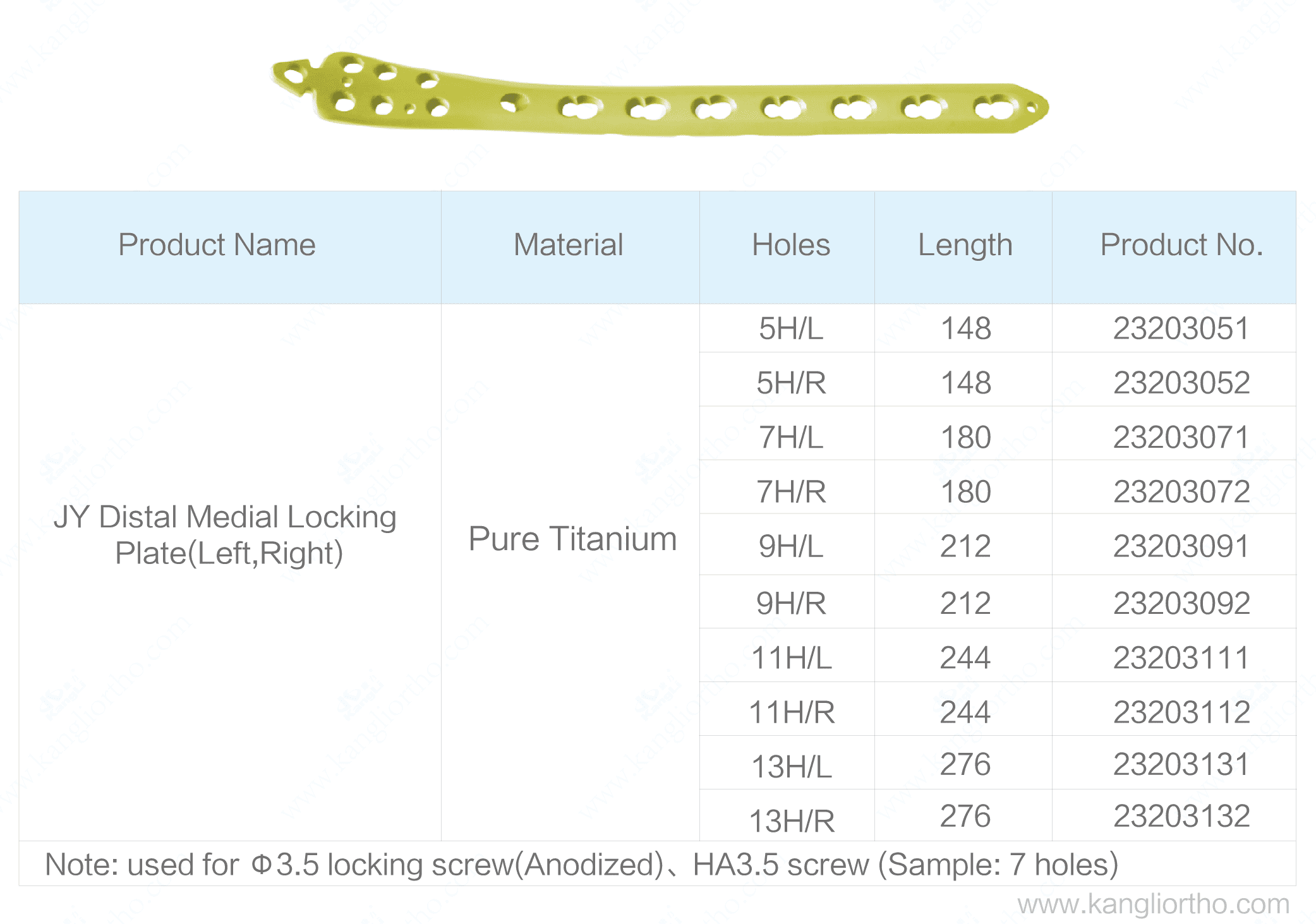 jy-distal-medial-tibial-locking-plate-specifications