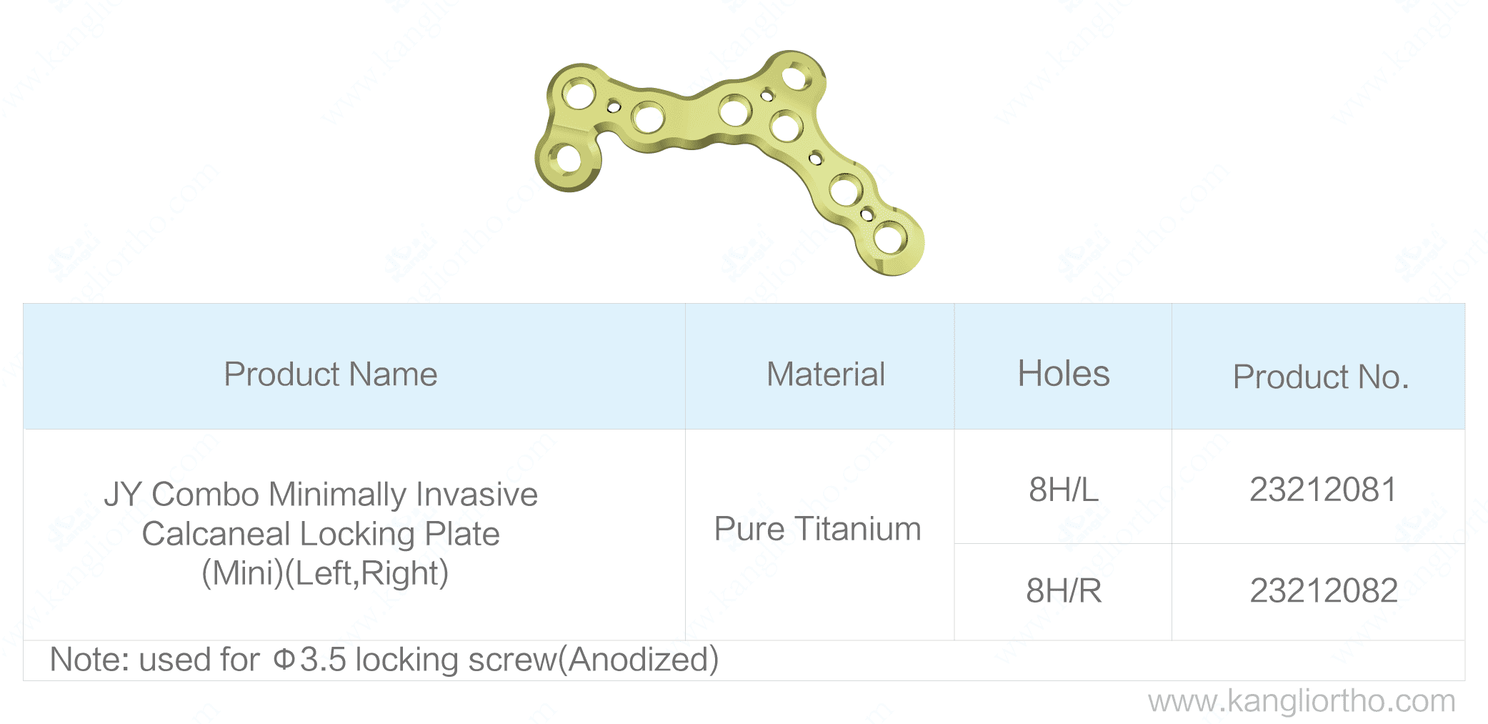 jy-combo-minimally-invasive-calcaneal-locking-plate-mini-specifications