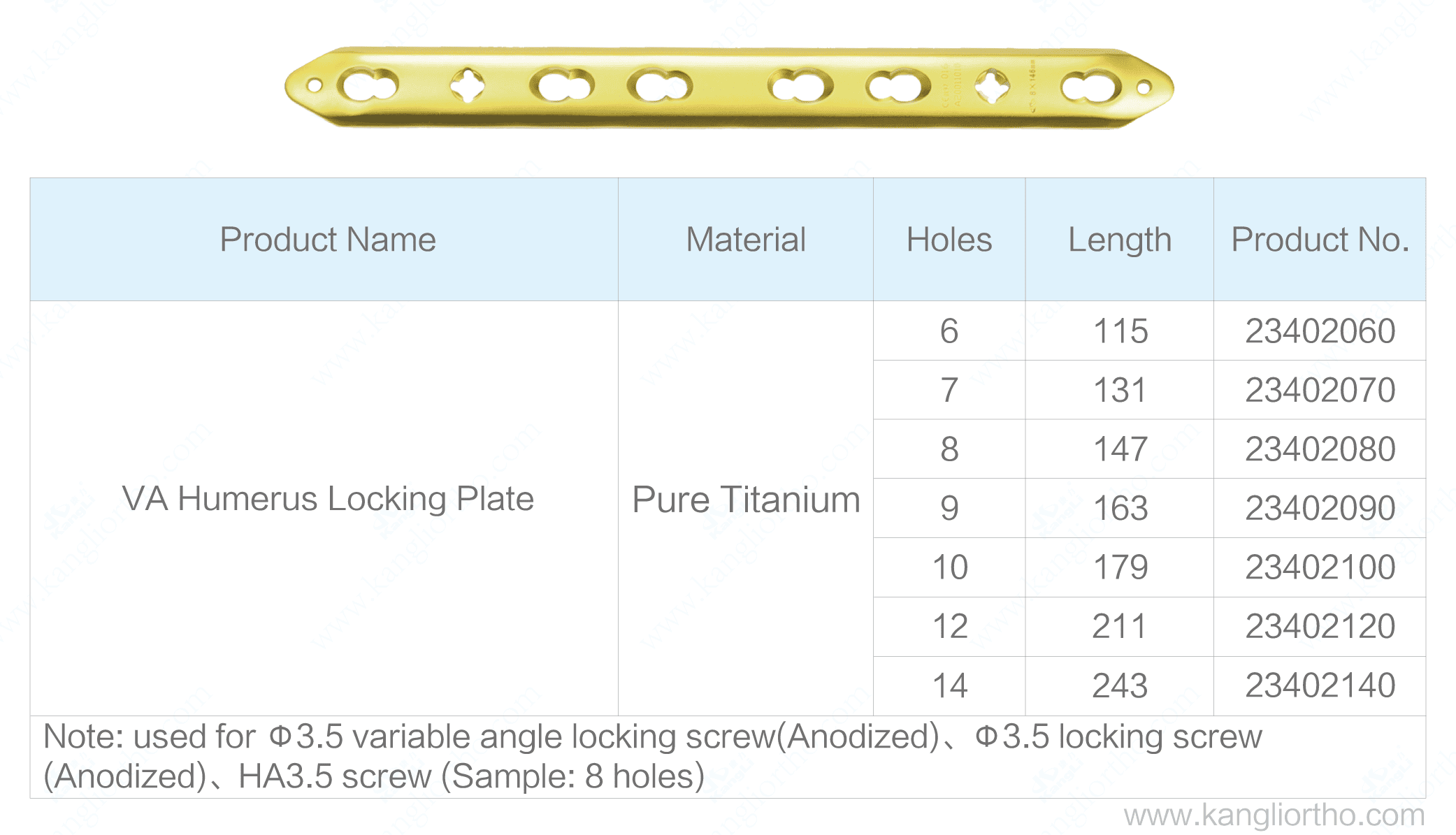 va-humerus-locking-plate-specifications