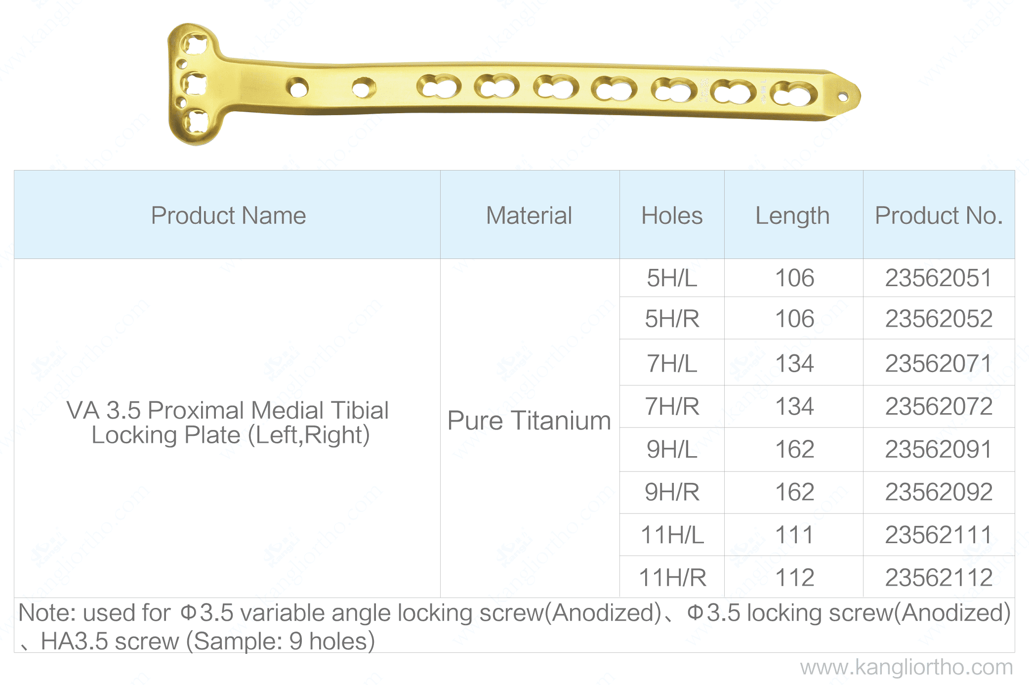 va-3-5-proximal-medial-tibial-locking-plate-specifications