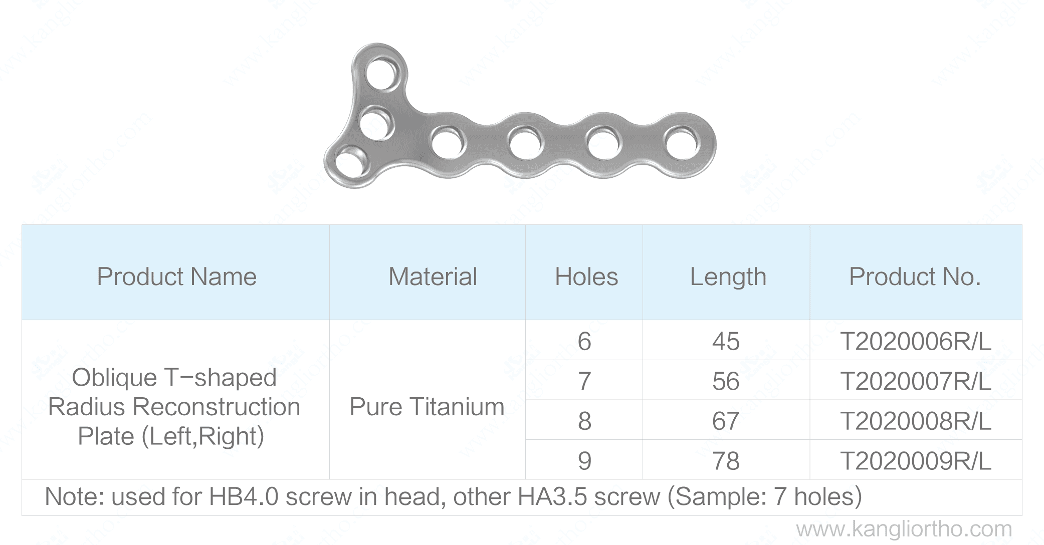 oblique-t-shaped-radius-reconstruction-plate-specifications