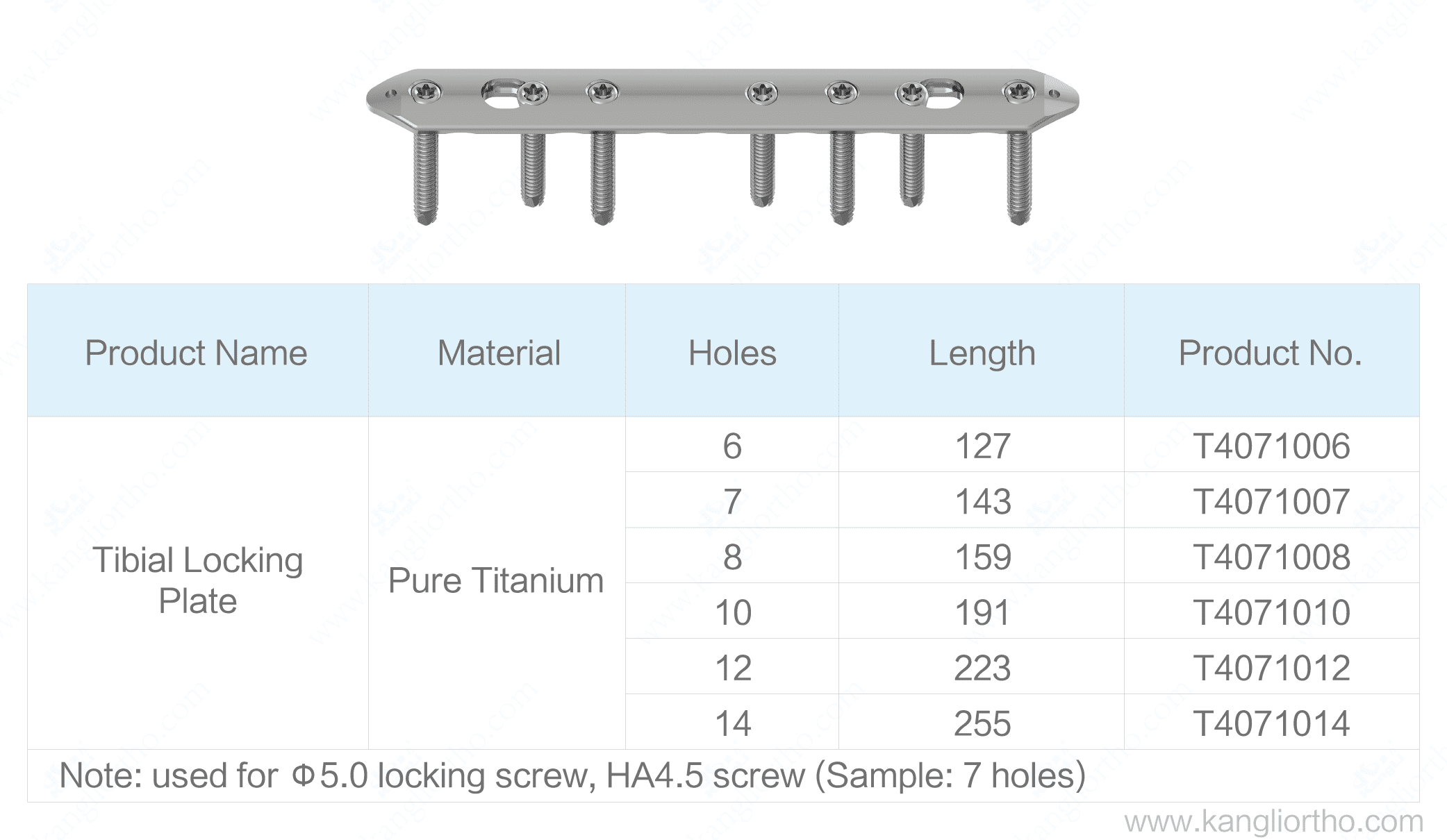 tibial-locking-plate-specifications