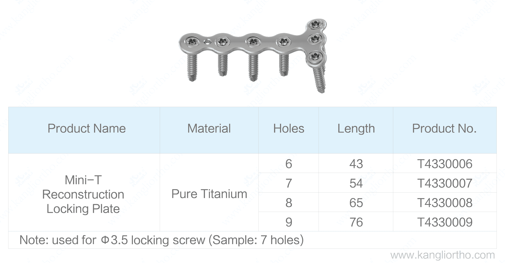 mini-t-reconstruction-locking-plate-specifications