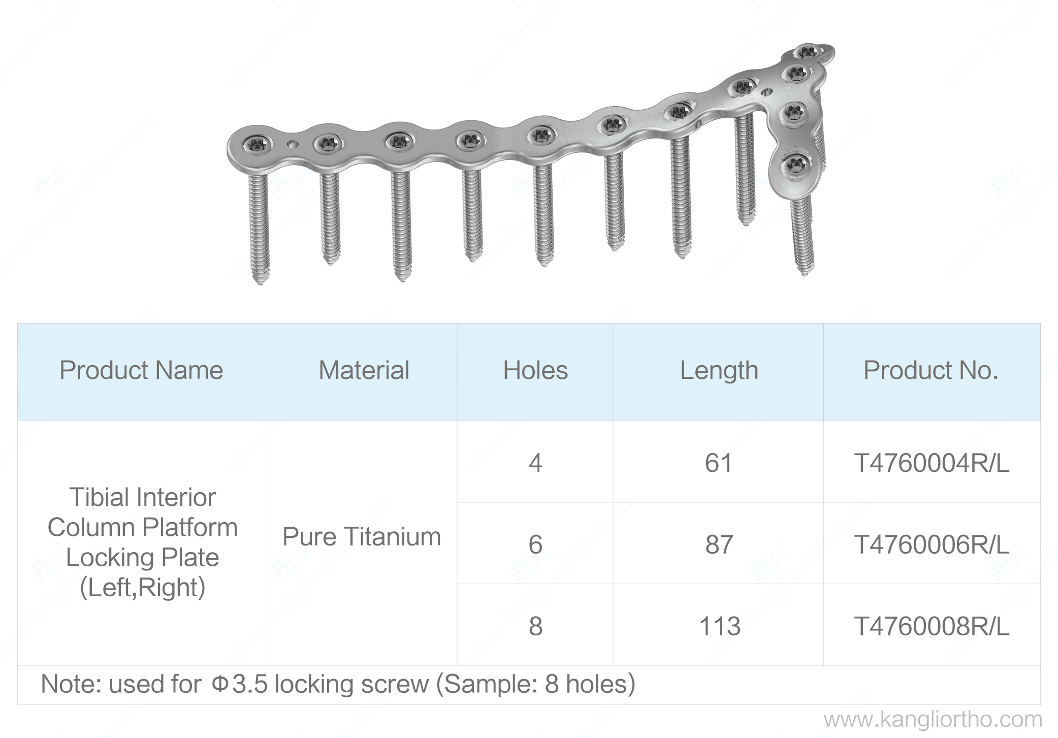 tibial-interior-column-platform-locking-plate-specifications