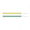 MCF Straight Plate 12 Hole 0.6mm